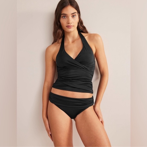 Boden Levanzo Black Swimsuit Set Tankini & bikini bottom. Sz 6. 9E